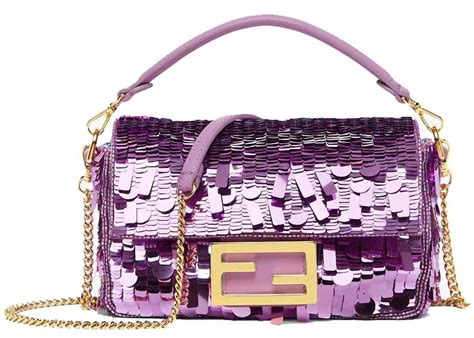 fendi sequin floral baguette|fendi korea baguette bag.